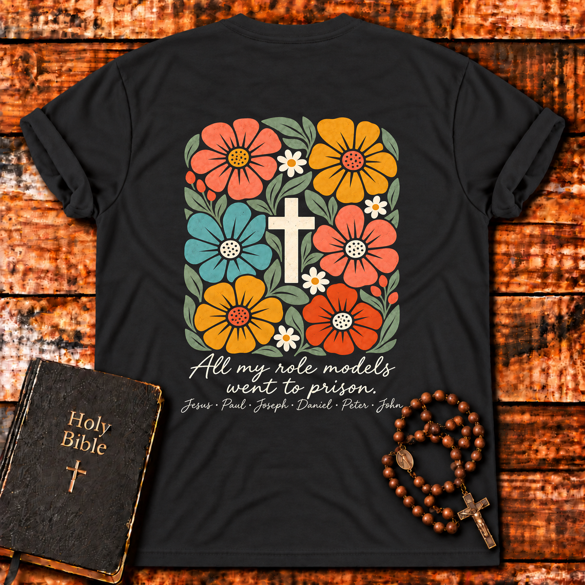 Role Models Floral Cross T-Shirt