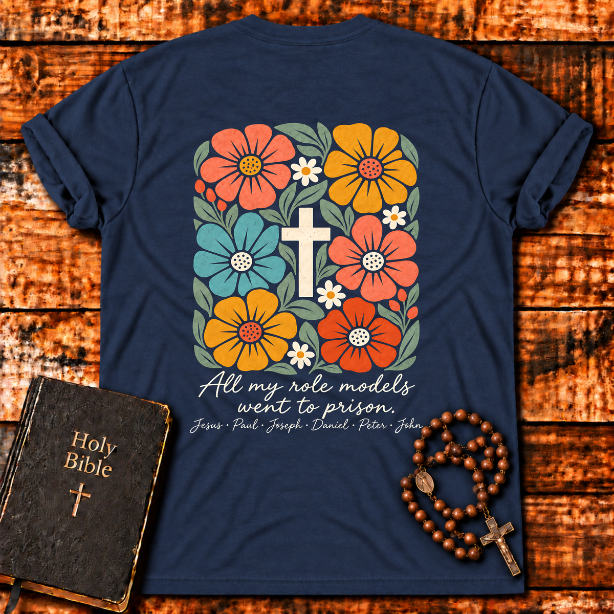 Role Models Floral Cross T-Shirt
