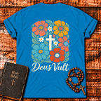 Deus Vult Floral Cross T-Shirt