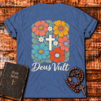 Deus Vult Floral Cross T-Shirt