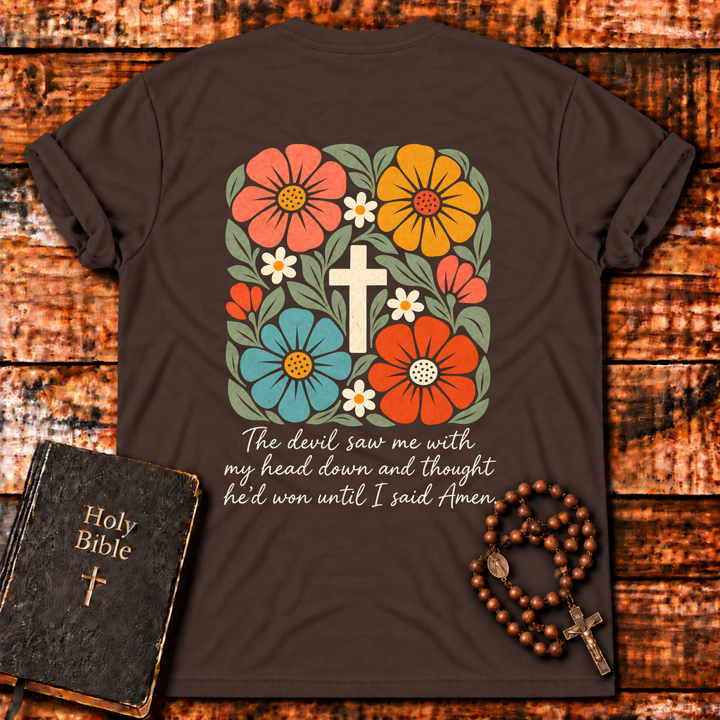 The Devil Saw Me Floral T-Shirt