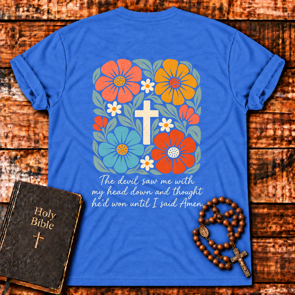 The Devil Saw Me Floral T-Shirt