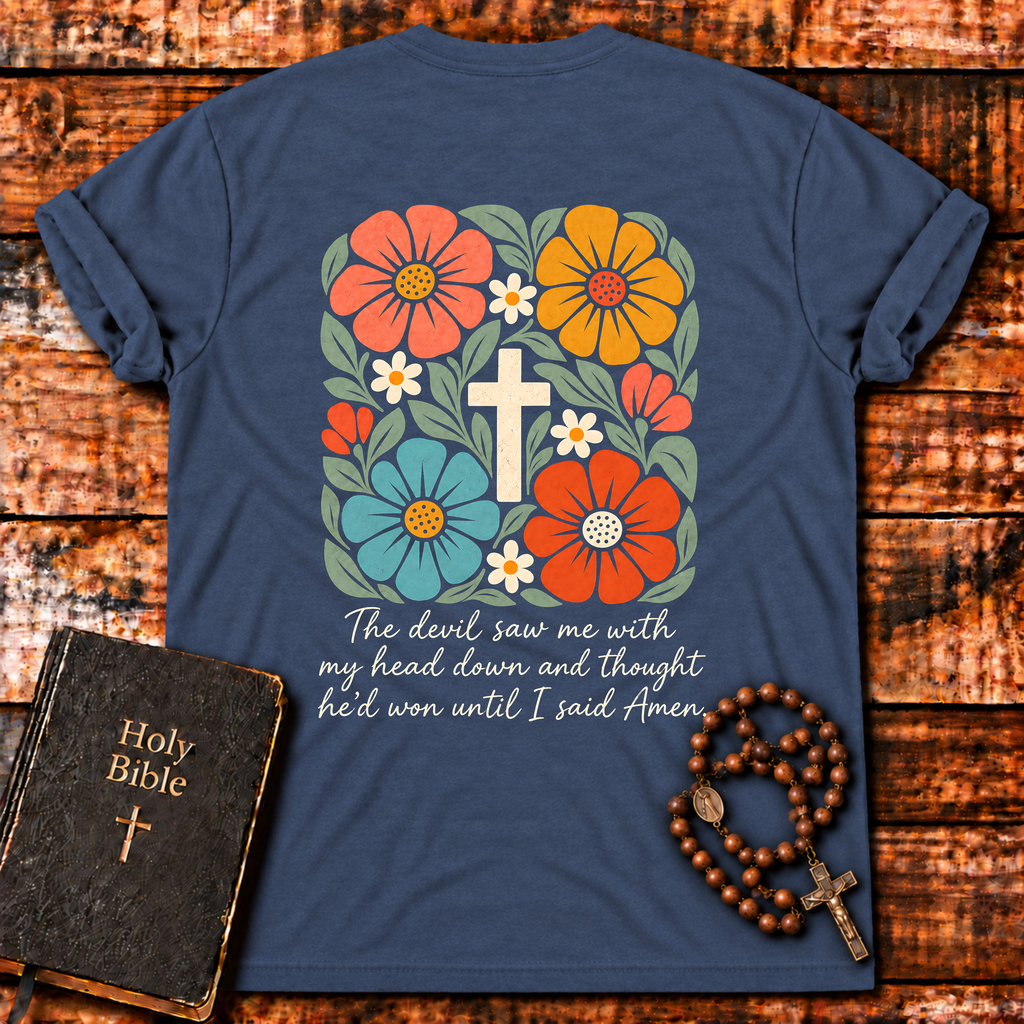 The Devil Saw Me Floral T-Shirt