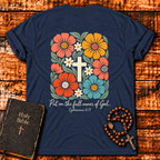 Full Armor Of God Floral T-Shirt
