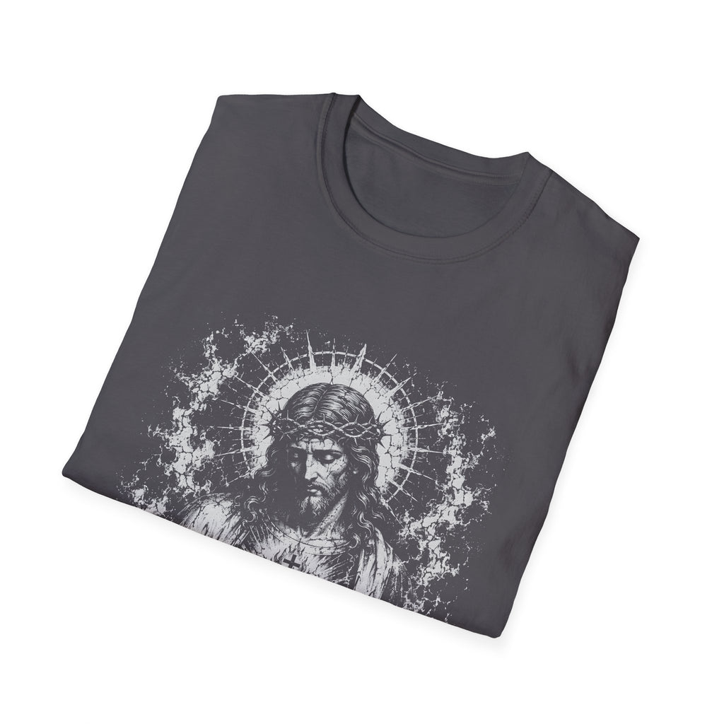Sacred Heart Of Jesus Christ Radiant Christian Catholic Devotional Portrait T-Shirt