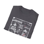 Archive faith over fear redeemed he is risen set free born again forgiven grace T-Shirt