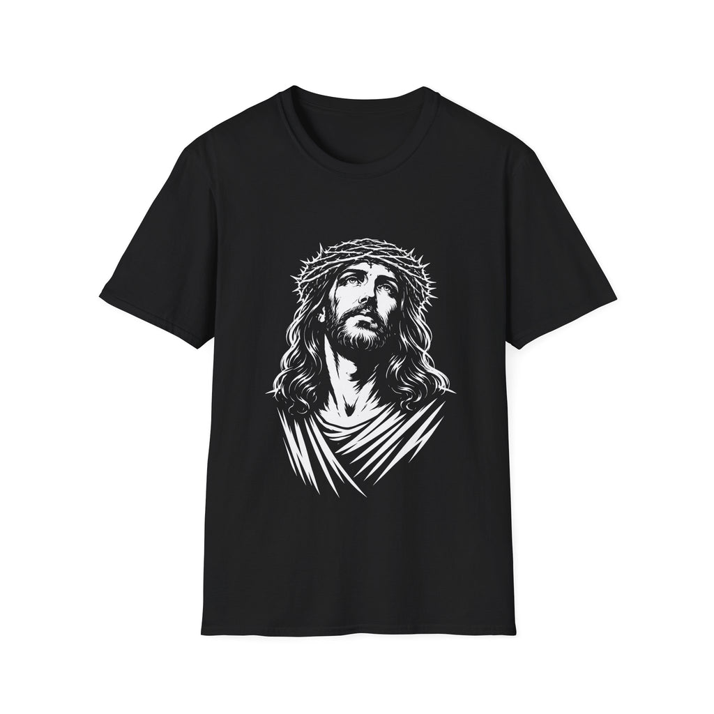 Jesus christ with crown of thorns christian faith savior crucifixion good friday easter religious T-Shirt