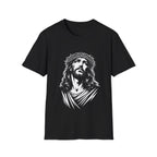 Jesus christ with crown of thorns christian faith savior crucifixion good friday easter religious T-Shirt