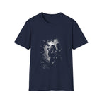 Eden temptation adam and eve serpent dark biblical design T-Shirt