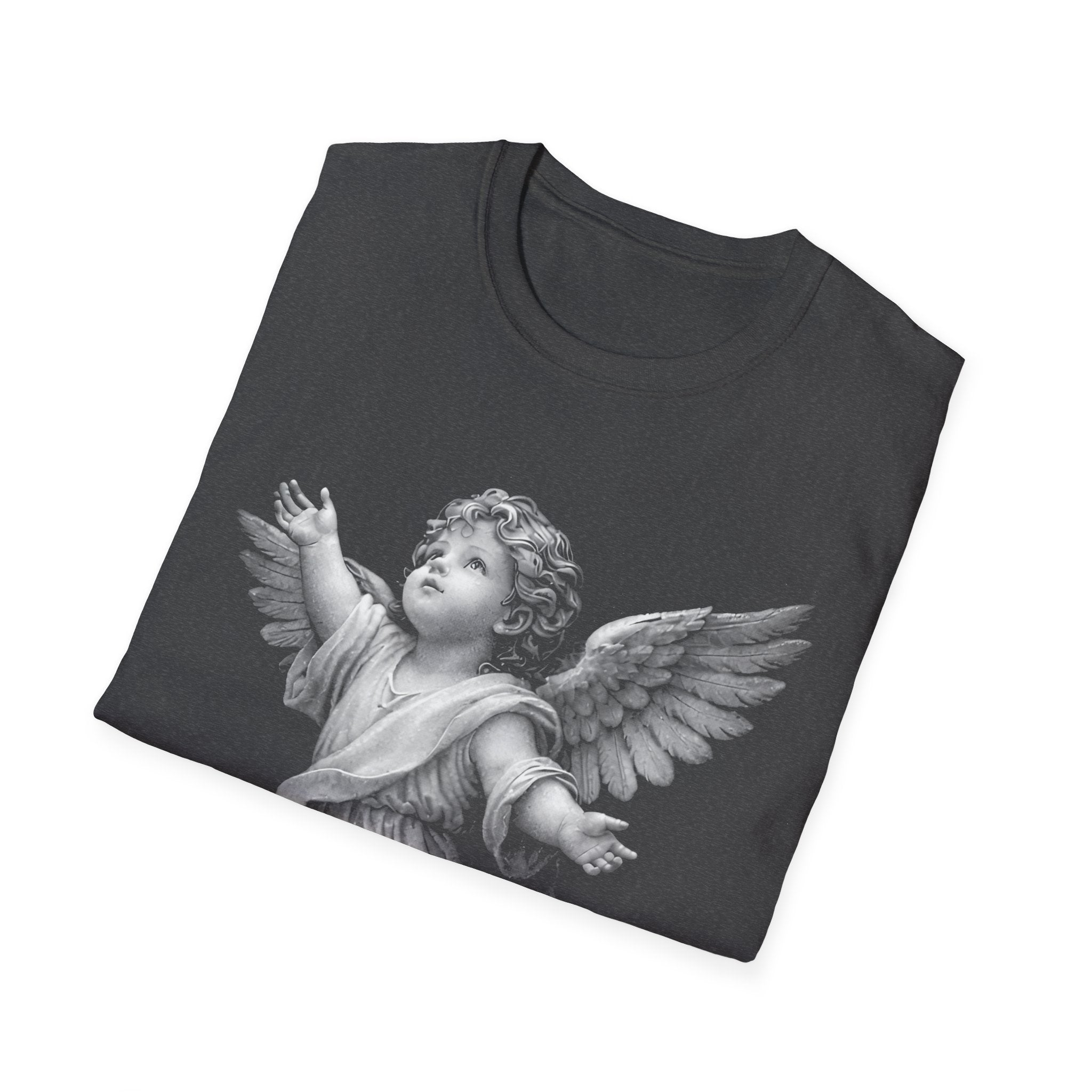 Guardian angel in gods hand spiritual christian memorial baby angel protection from above T-Shirt
