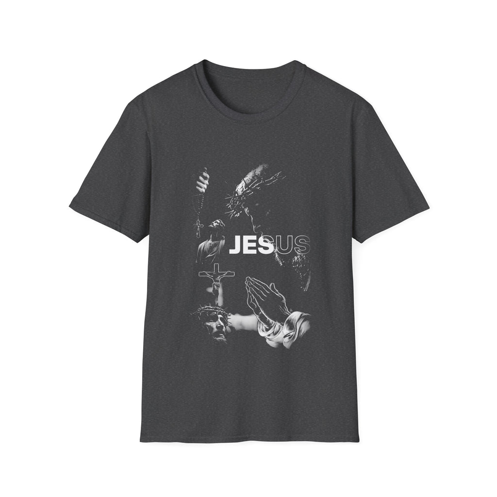 Jesus jesus faith passion cross prayer crown of thorns rosary crucifix christian devotion T-Shirt