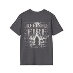 Refined By Fire 1 Peter 1 7 Christian Bible Verse Faith Through Trials Scripture Inspiration T-Shirt
