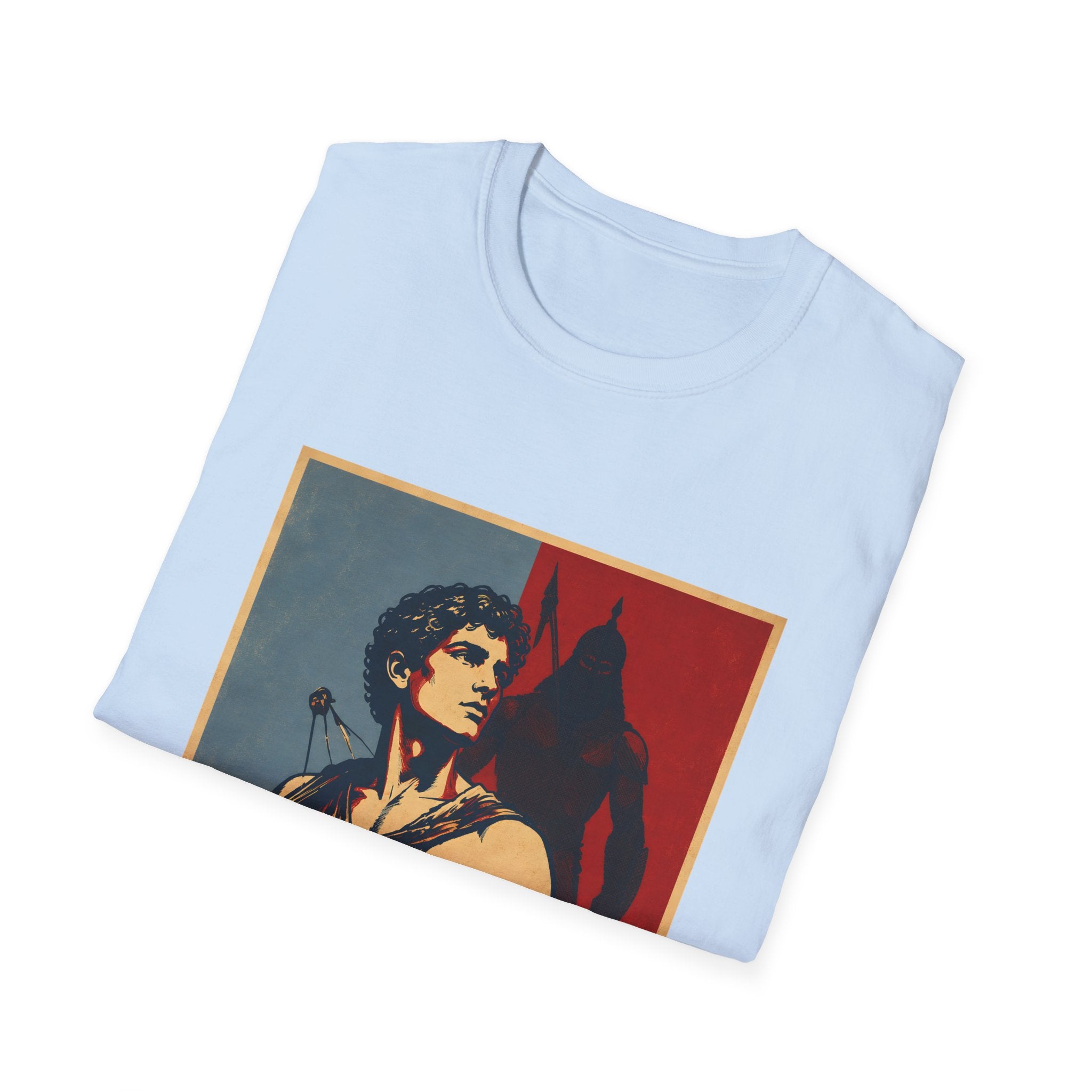 He Is Greater Than The Highs And Lows Christian David And Goliath Warrior Faith Inspirational T-Shirt