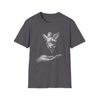 Guardian angel in gods hand spiritual christian memorial baby angel protection from above T-Shirt