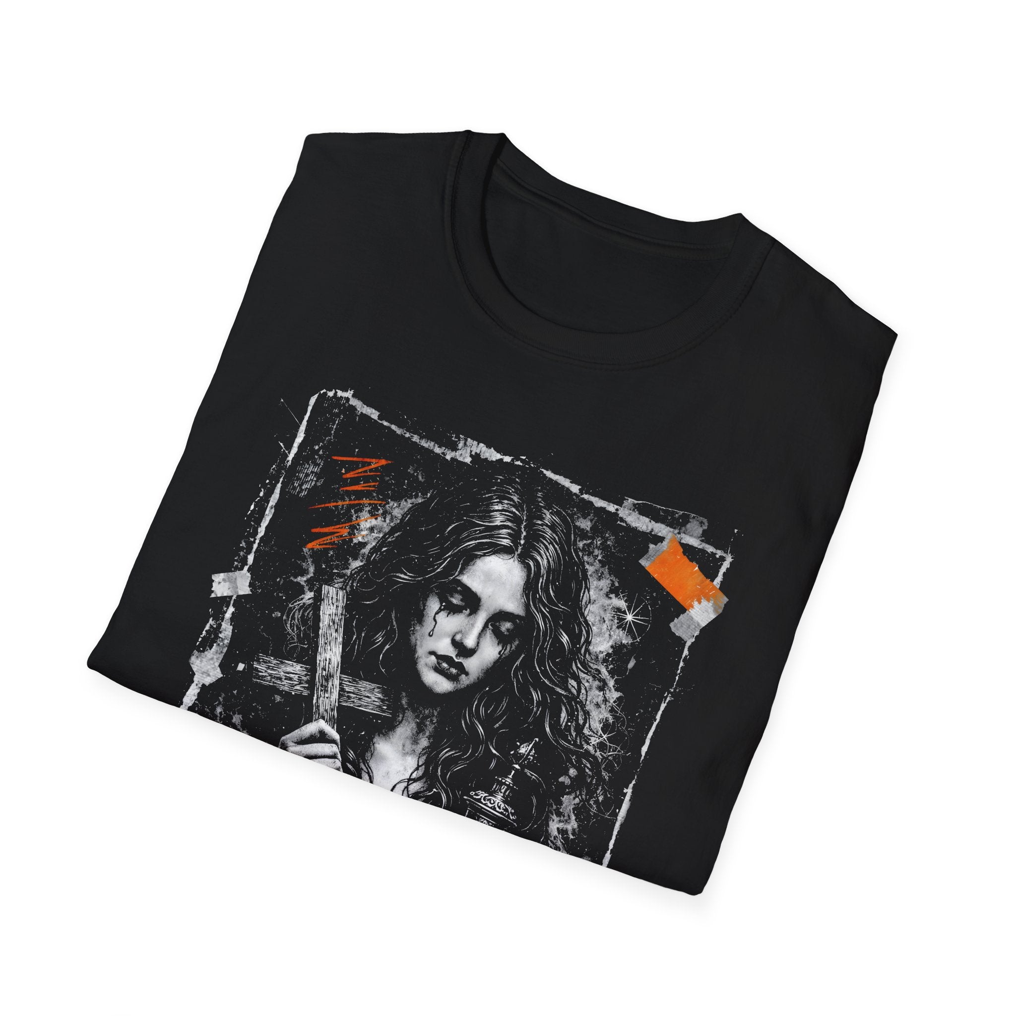 Maria magdalena gothic christian mystic sorrowful biblical icon for spiritual seekers T-Shirt