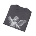 Guardian angel in gods hand spiritual christian memorial baby angel protection from above T-Shirt