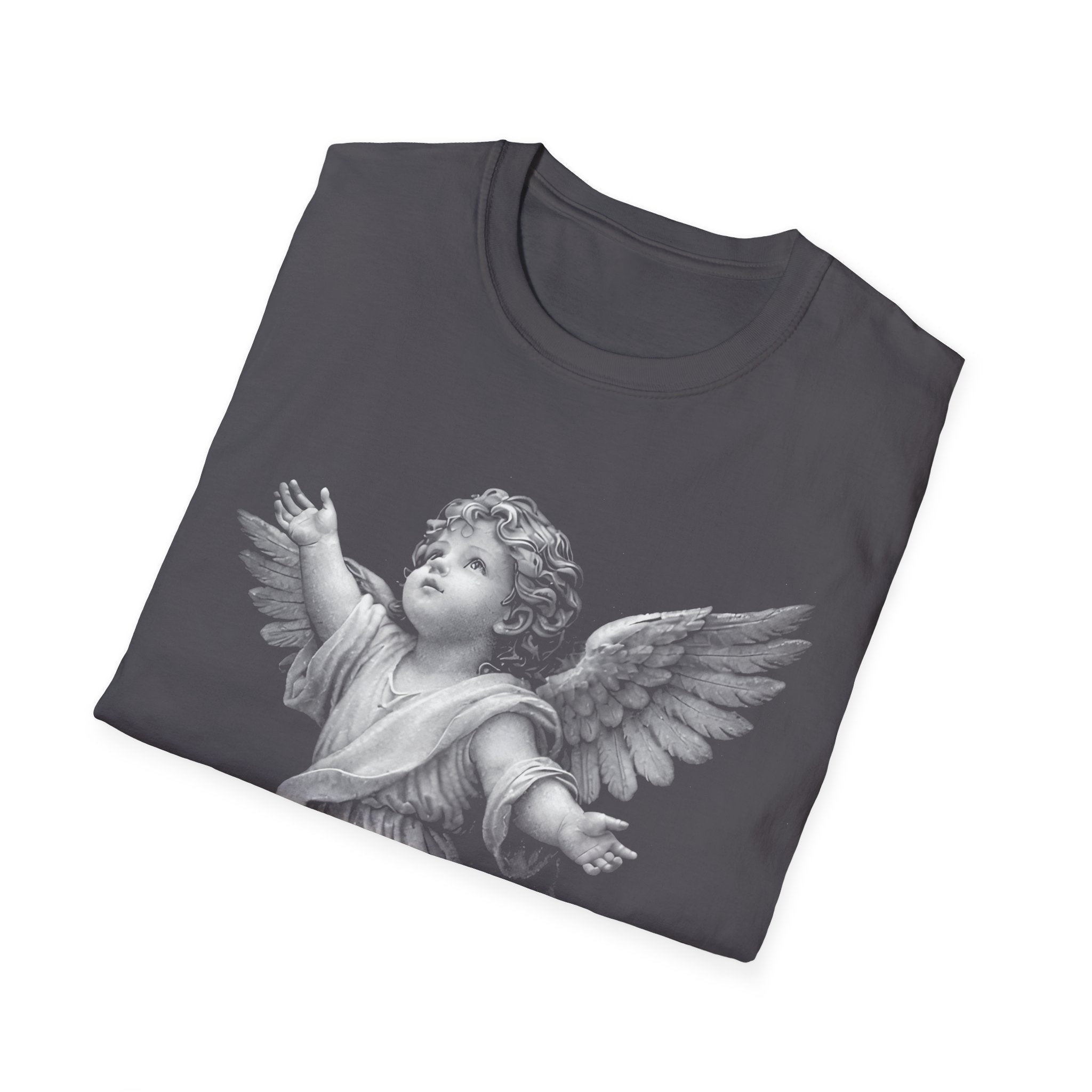 Guardian angel in gods hand spiritual christian memorial baby angel protection from above T-Shirt