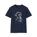 saint joseph holding child jesus sacred catholic fatherhood devotion and protection T-Shirt