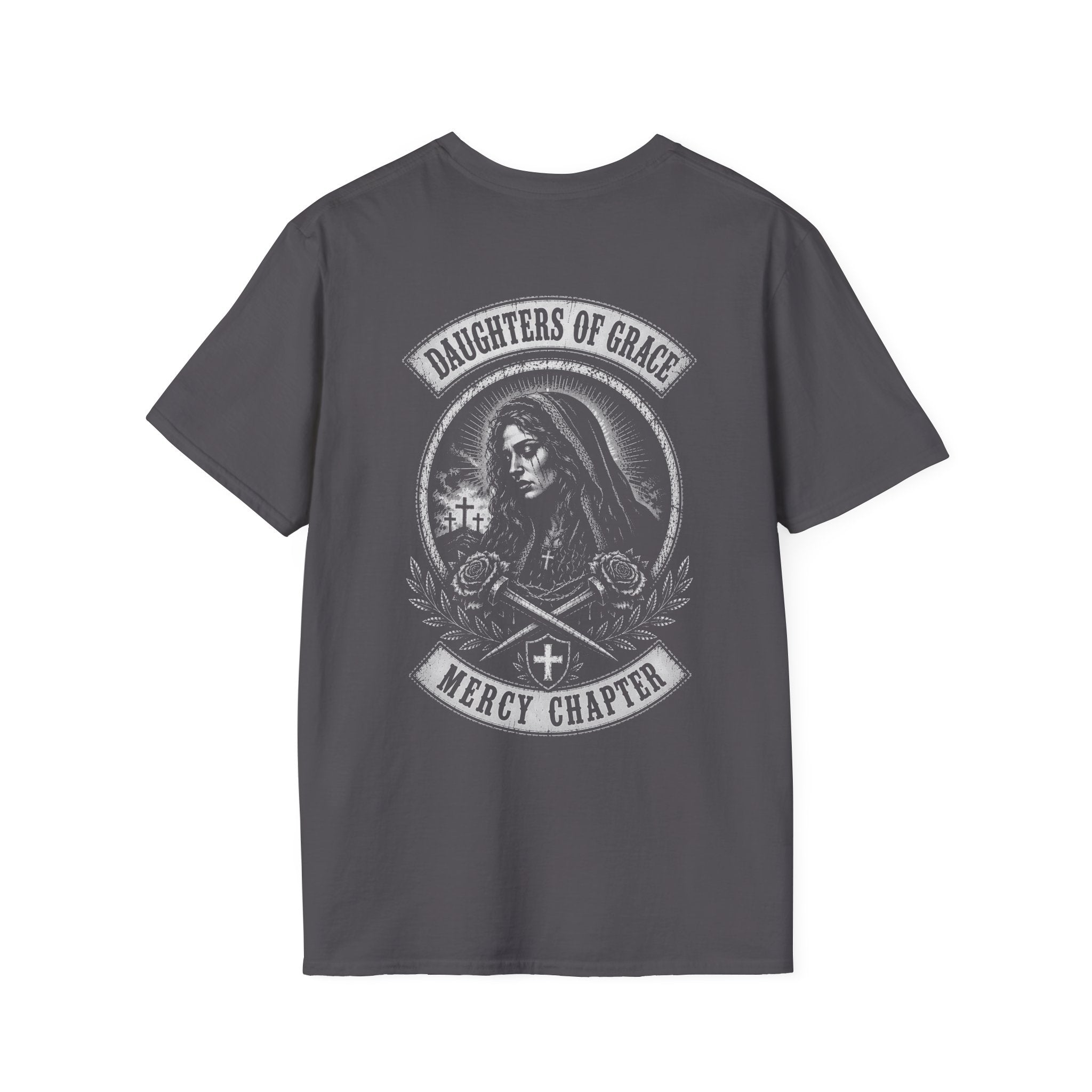 Daughters Of Grace Mercy Chapter Gothic Sacred Cross Roses Christian Biker Style