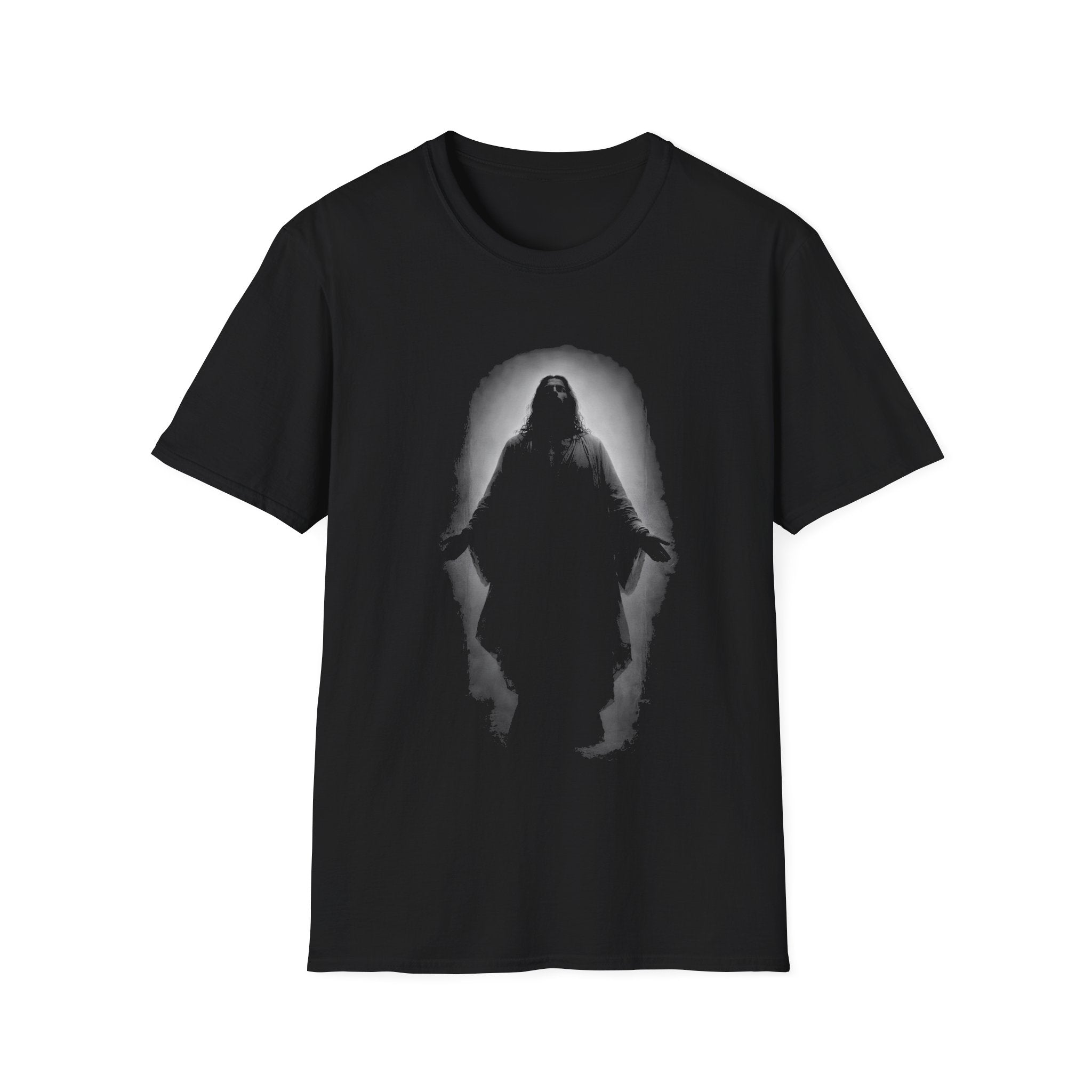 Resurrected Christ Standing In Radiant Light Christian Faith Hope Easter Resurrection Art T-Shirt