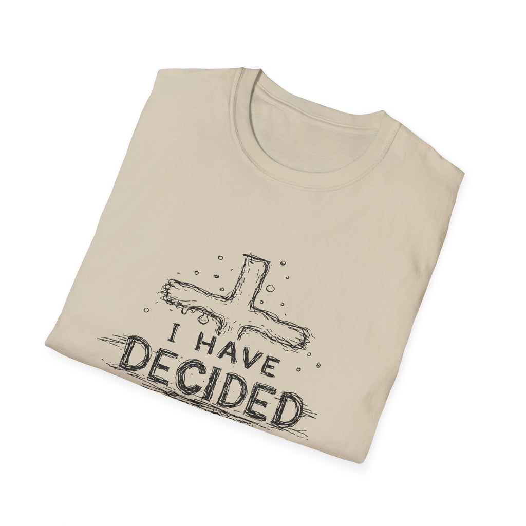 I have decided christian cross baptism faith kids ministry devotion T-Shirt