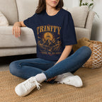 Trinity Father Son Holy Spirit All Seeing Eye Cross And Mountain Christian Faith T-Shirt
