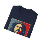 Redemption Jesus Christ Crown Of Thorns Christian Faith Hope Inspirational Savior Art Poster Style Religious Redemption T-Shirt