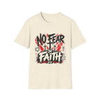No Fear In Faith God Over All Romans 8 31 Christian Cross Victory T-Shirt