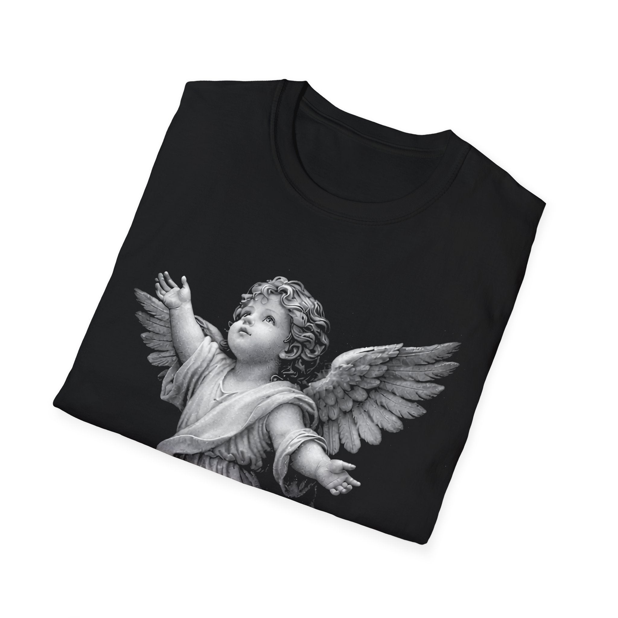 Guardian angel in gods hand spiritual christian memorial baby angel protection from above T-Shirt