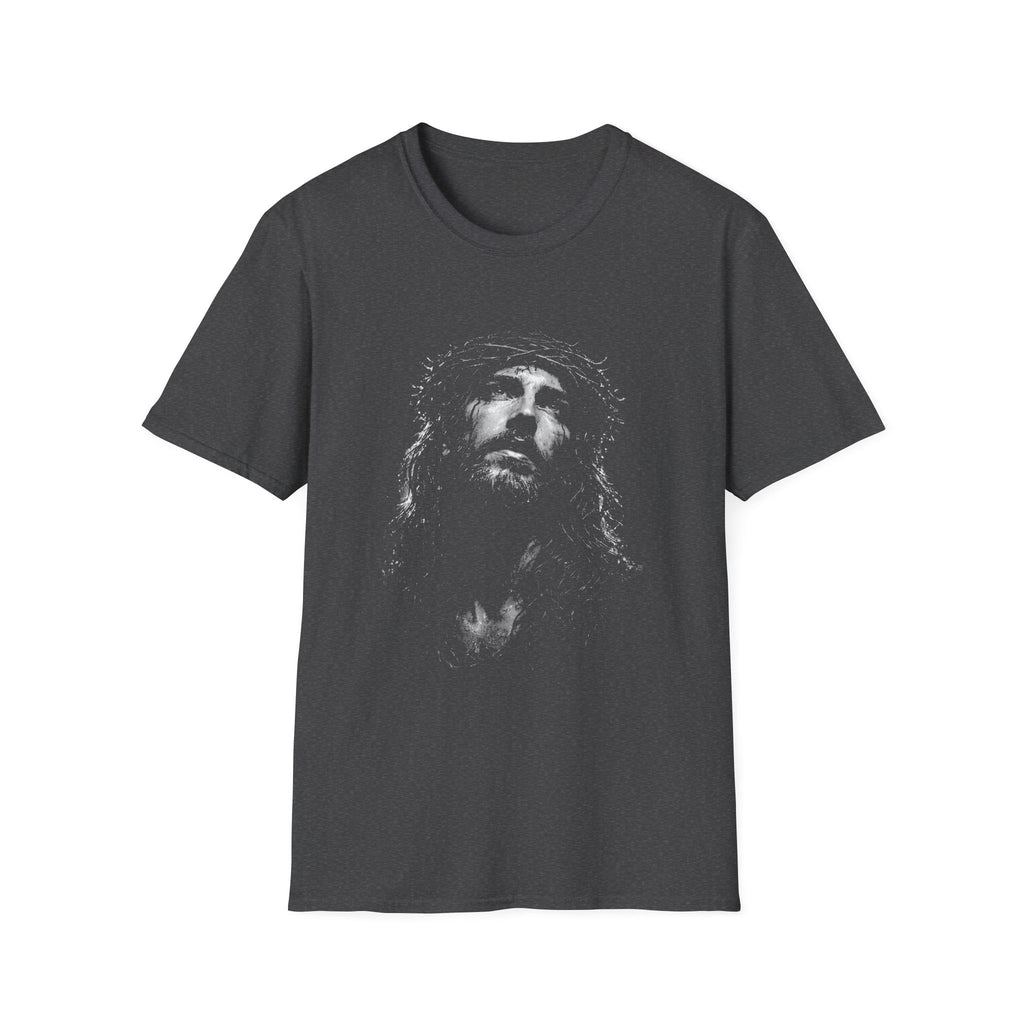 Jesus crown of thorns portrait powerful christian easter crucifixion good friday faith artwork image T-Shirt