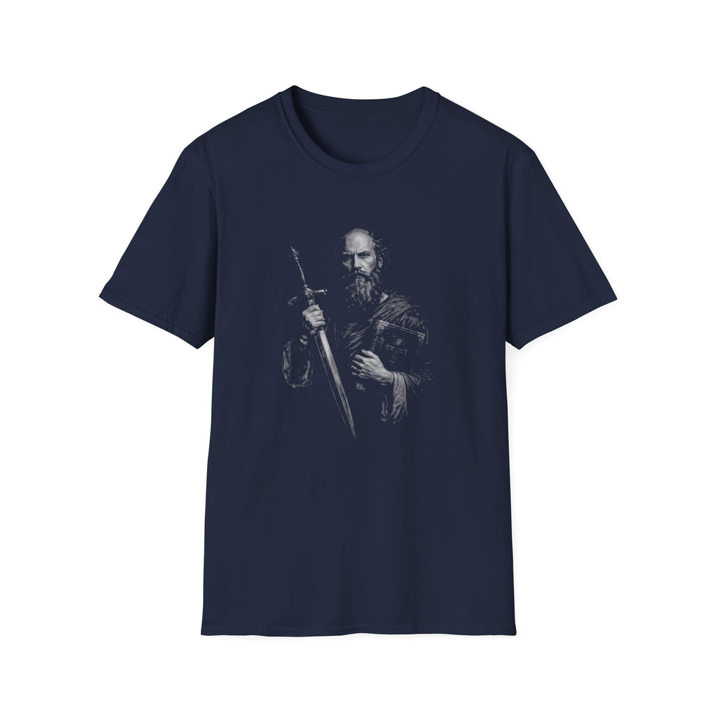 The apostle paul with sword and bible spiritual armor scripture inspired image T-Shirt