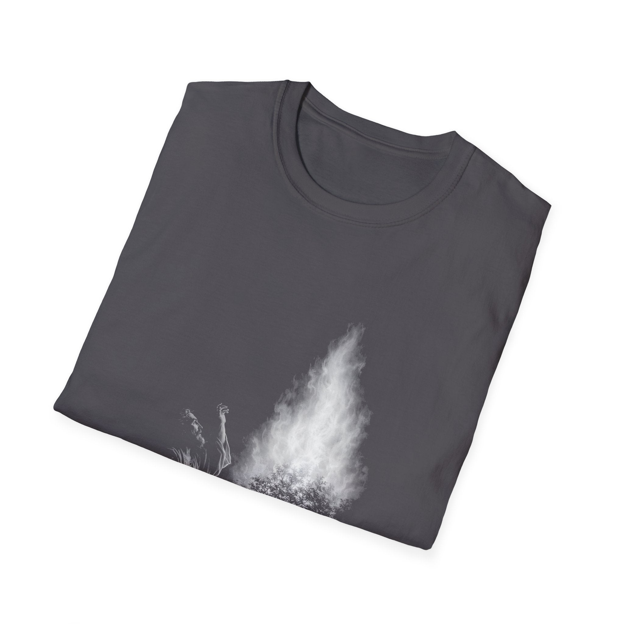 Moses and the burning bush christian faith miracle of gods presence T-Shirt