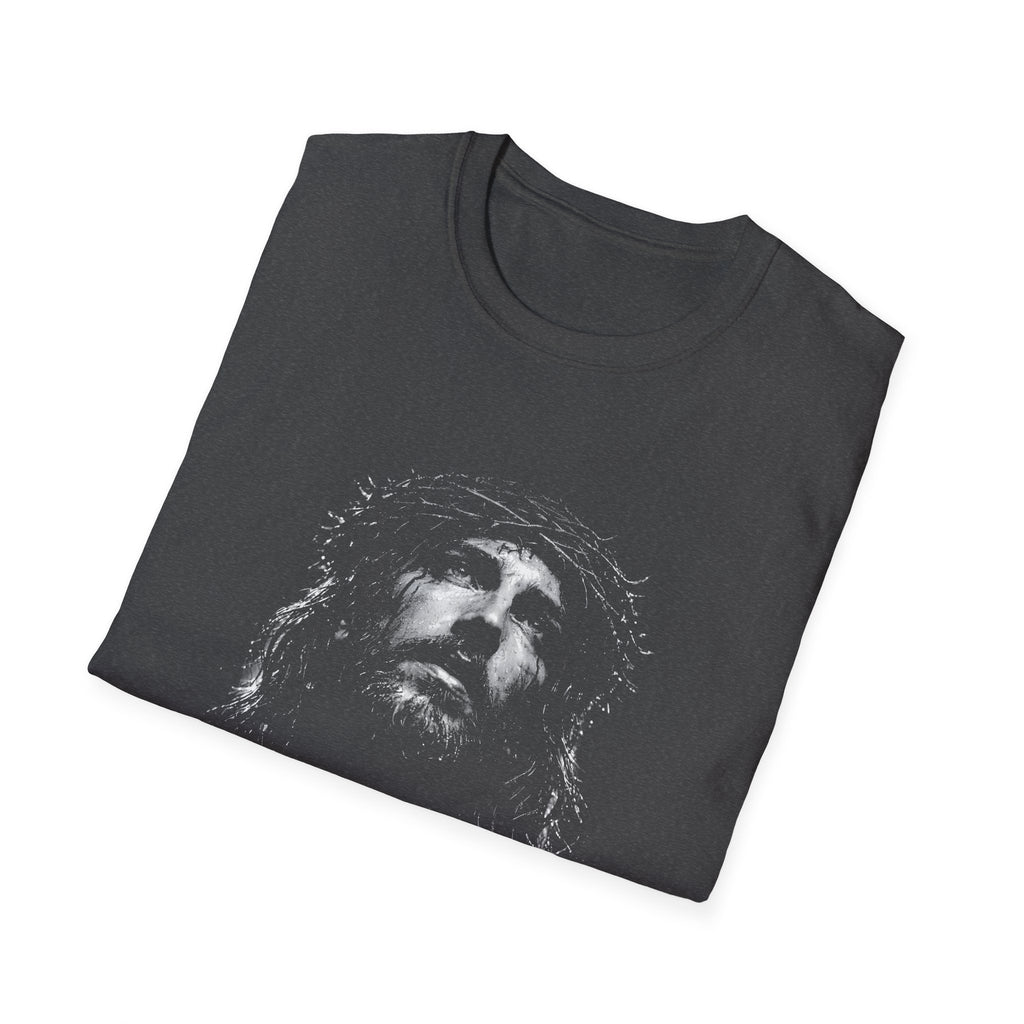 Jesus crown of thorns portrait powerful christian easter crucifixion good friday faith artwork image T-Shirt