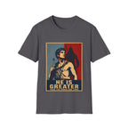 He Is Greater Than The Highs And Lows Christian David And Goliath Warrior Faith Inspirational T-Shirt