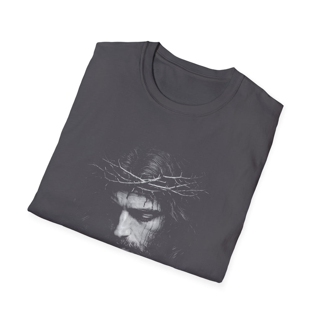 Jesus Christ Crown Of Thorns Portrait Christian Faith Lent And Easter Holy Week Religious Savior T-Shirt