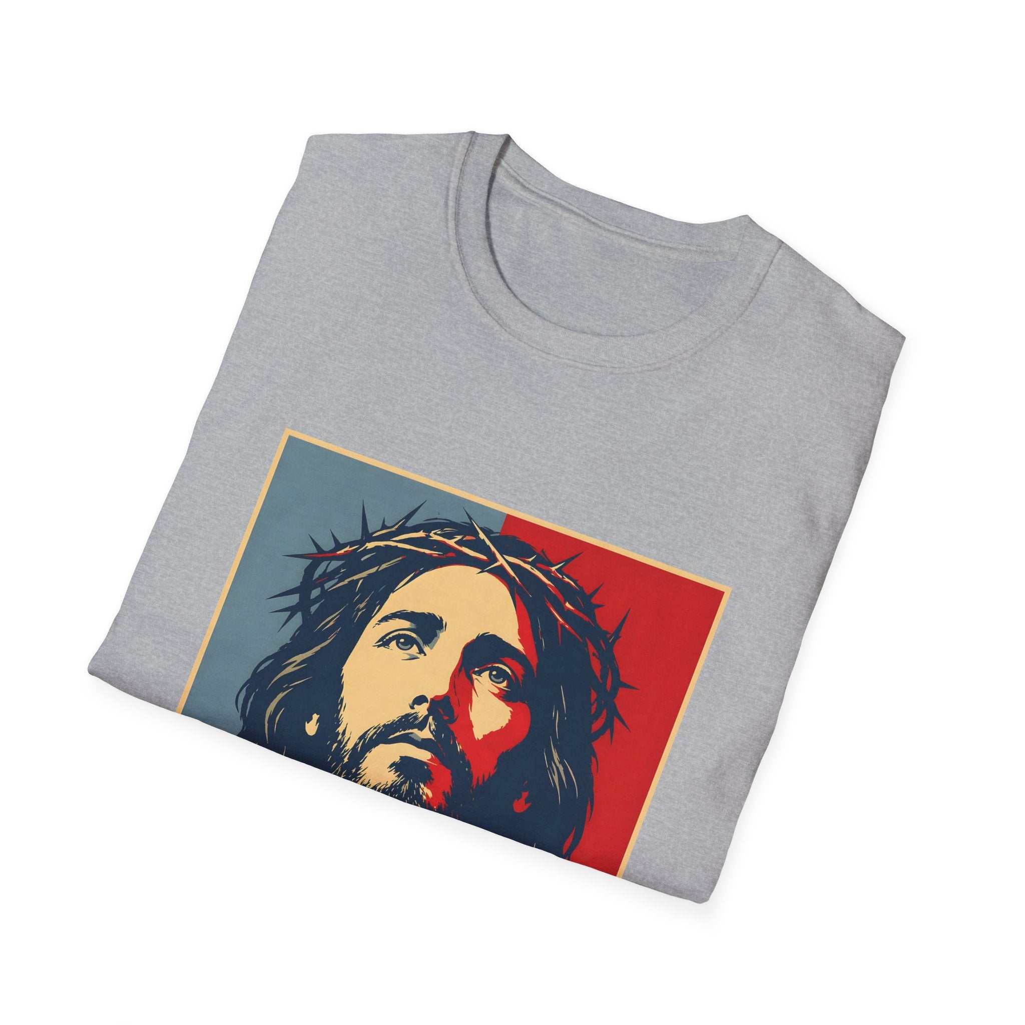 Redemption Jesus Christ Crown Of Thorns Christian Faith Hope Inspirational Savior Art Poster Style Religious Redemption T-Shirt