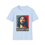 Redemption Jesus Christ Crown Of Thorns Christian Faith Hope Inspirational Savior Art Poster Style Religious Redemption T-Shirt