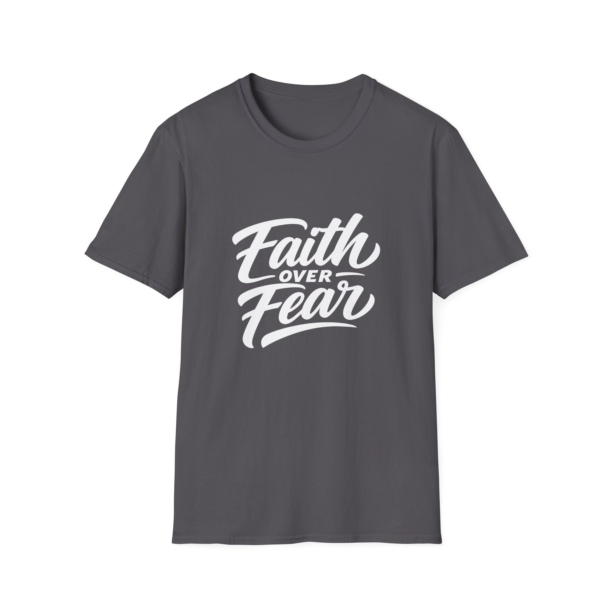 Faith over fear christian encouragement message for believers and church youth bible verse inspiration T-Shirt