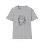 Jesus Christ Crown Of Thorns Portrait Christian Faith Lent And Easter Holy Week Religious Savior T-Shirt