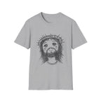 Cute jesus with crown of thorns kawaii christian faith anime style T-Shirt