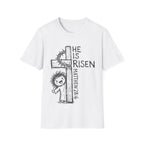 He is risen matthew 28:6 cute easter christian resurrection kids faith T-Shirt