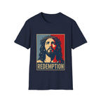 Redemption Jesus Christ Crown Of Thorns Christian Faith Hope Inspirational Savior Art Poster Style Religious Redemption T-Shirt