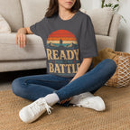 Ready For The Battle 1 Corinthians 16 13 Christian Warrior Mountain Sunset T-Shirt