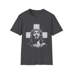 Jesus Christ With Crown Of Thorns And Cross Christian Faith Easter Good Friday Religious T-Shirt
