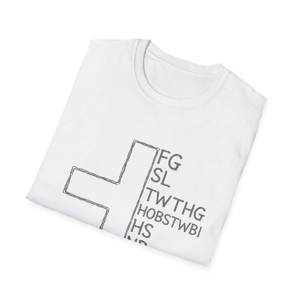 Christian kids cross fg sl twthg hobstwbi hs np bh el john 3 16 T-Shirt