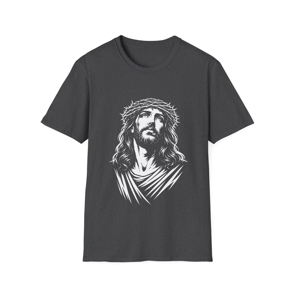 Jesus christ with crown of thorns christian faith savior crucifixion good friday easter religious T-Shirt