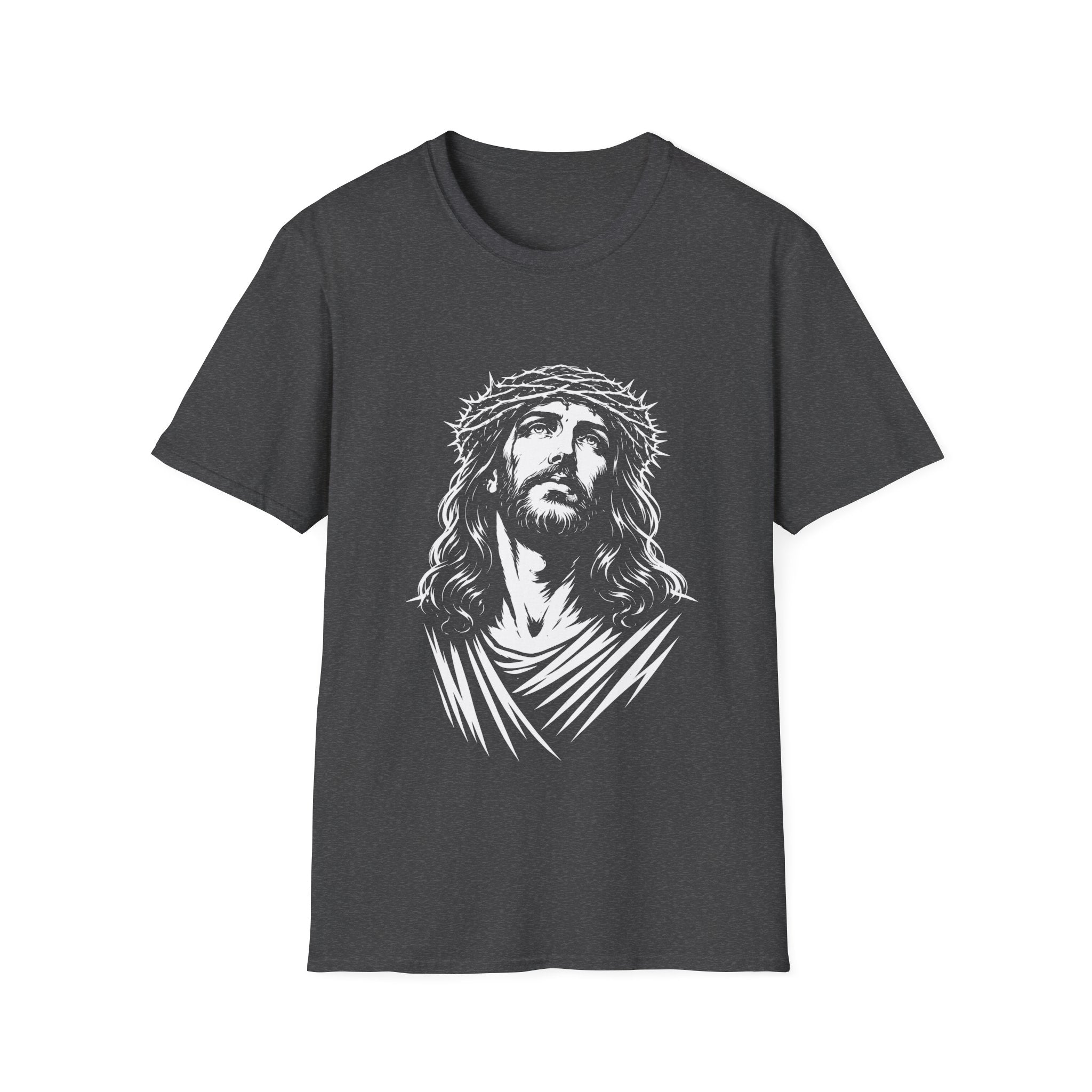 Jesus christ with crown of thorns christian faith savior crucifixion good friday easter religious T-Shirt