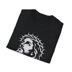 Jesus Christ With Crown Of Thorns Inspirational Christian Faith Easter Lent Good Friday Worship T-Shirt