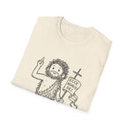 Ecce agnus dei john the baptist in jordan river christian baptism T-Shirt