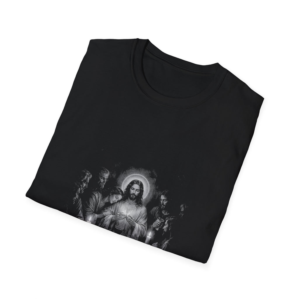 Jesus at the last supper christian eucharist communion scene for believers and faithful worshipers T-Shirt